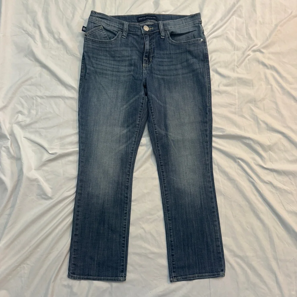 Rock & Republic Women's Blue Lowrise Bootcut Jeans, Kendall - Picture 2 of 7